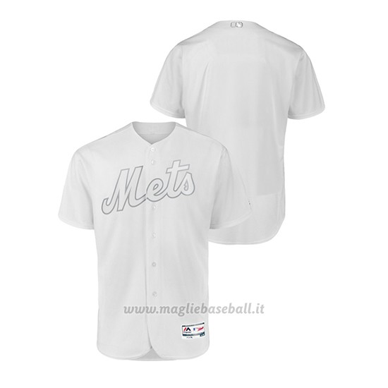 Maglia Baseball Hombre New York Mets 2019 Players Weekend Autentico Bianco